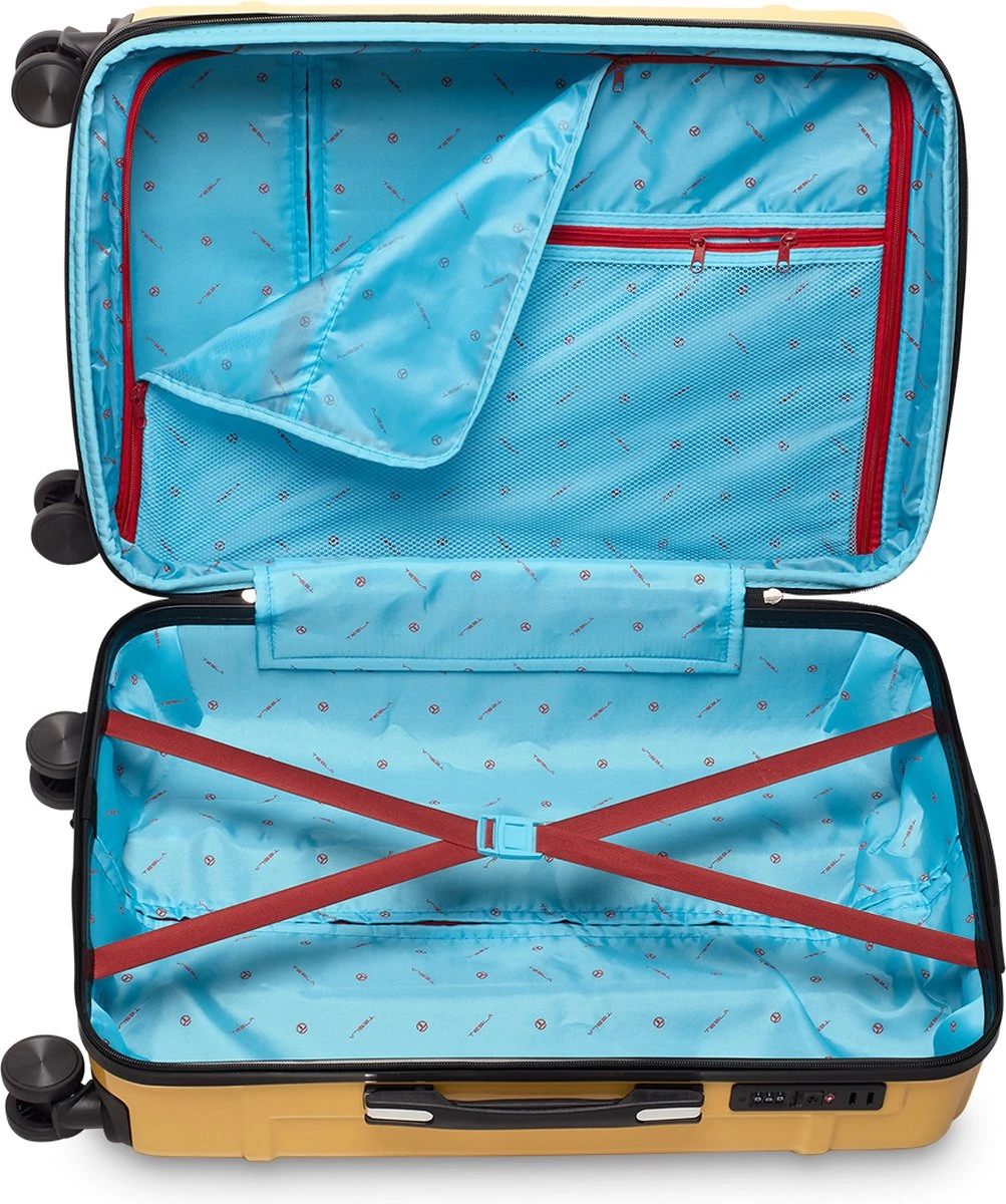 Tesla PC - Reiskoffer - 65 cm - 4 Wielen - Geel Tesla PC - Reiskoffer - 65 Cm - 4 Wielen - Geel -Optimaal Reisopslag Winkel 1003x1200 1