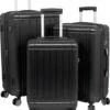 Travelsuitcase - Parma- Losse Reiskoffer - Polycarbonaat- Zwart - Hoogglans - Maat S / 42 Liter -Optimaal Reisopslag Winkel 1003x1200 3