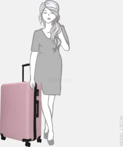 Enrico Benetti Koffer / Trolley / Reiskoffer - 75 X 46 X 25 Cm - 93 Liter - ABS - Maat L - Louisville - Roze -Optimaal Reisopslag Winkel 1005x1200 2