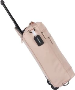 New Rebels® Harper Reistas / Weekendtas Geschikt Voor Handbagage - Waterafstotend Polyutheraan - Trolley Met Wielen En Reflectiedetails - Oud Roze - 29L -Optimaal Reisopslag Winkel 1005x1200