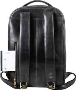 NEGOTIA Alpha - Leren Laptop Rugzak Dames En Heren - Leren Rugtas - 100% Luxe Top-Grain Leer - Zwart -Optimaal Reisopslag Winkel 1005x1200 4