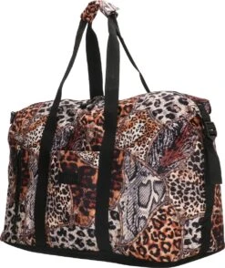 Enrico Benetti Safari Weekend Tas Ruime Sporttas Reistas Dierenprint Bruin -Optimaal Reisopslag Winkel 1009x1200 5