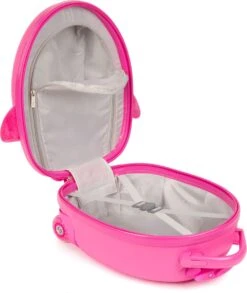 Boppi - Kindertrolley - Pinguïn (roze) - Handbagage - Lichtgewicht - Duurzaam - 17L -Optimaal Reisopslag Winkel 1010x1200