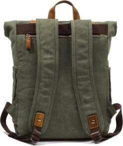 MORGNTAU - Ukiyo - Rugzak - Backpack - Groen - Canvas - Leer -Optimaal Reisopslag Winkel 1012x1200 2