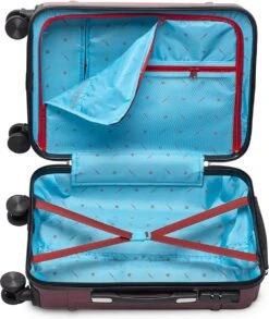 Tesla PC - Handbagage Koffer - 55x35x20 Cm - 4 Wielen - Rood -Optimaal Reisopslag Winkel 1013x1200