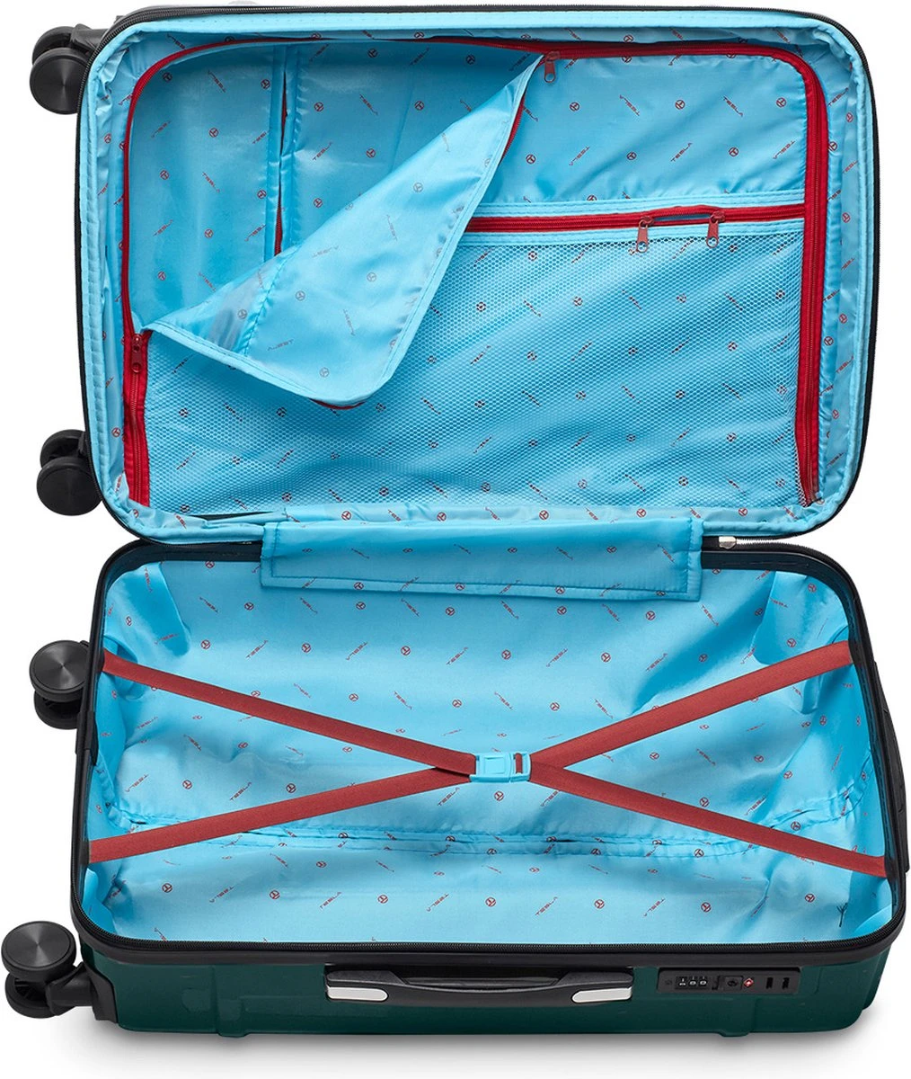 Tesla PC - Reiskoffer - 65 cm - 4 Wielen - Groen Tesla PC - Reiskoffer - 65 Cm - 4 Wielen - Groen -Optimaal Reisopslag Winkel 1014x1200 1