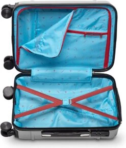 Tesla PC - Handbagage Koffer - 55x35x20 Cm - 4 Wielen - Zilver -Optimaal Reisopslag Winkel 1020x1200