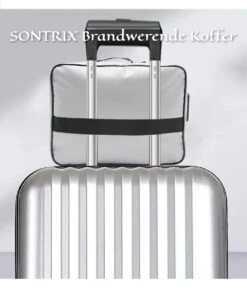 SONTRIX Brandwerende Koffer - Waterdicht - Brandwerend - Brandwerende Tas - Waterdichte Tas - Brandwerende Documententas - Tas - Handtas - Zwart -Optimaal Reisopslag Winkel 1023x1200 2