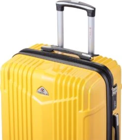 Tesla PC - Reiskoffer - 65 Cm - 4 Wielen - Geel 5 Tesla PC - Reiskoffer - 65 Cm - 4 Wielen - Geel -Optimaal Reisopslag Winkel 1047x1200