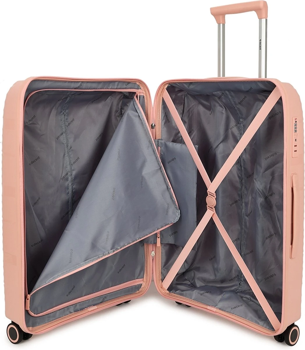 Decent EXPLORER PP Trolley 77 cm - 106 Liter - TSA slot - Pink Decent EXPLORER PP Trolley 77 Cm - 106 Liter - TSA Slot - Pink -Optimaal Reisopslag Winkel 1048x1200 2