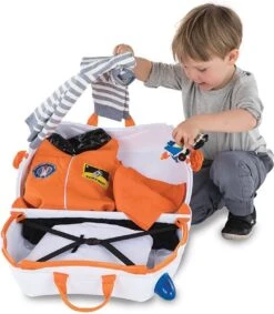 Trunki Ride-on Reiskoffer Incl. Stickers - Skye Ruimteschip -Optimaal Reisopslag Winkel 1048x1200