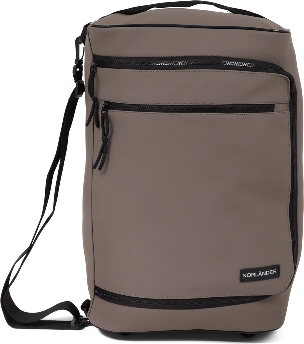 Norlander Lyon Trolleytas - Dull PU - 21 Liter - Taupe Norlander Lyon Trolleytas - Dull PU - 21 Liter - Taupe -Optimaal Reisopslag Winkel