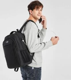 Kono Rugzak - Schooltas - 15,6 Inch Laptop Rugtas - Dames/Heren - 28L - Waterafstotend - Zwart -Optimaal Reisopslag Winkel 1060x1200 1