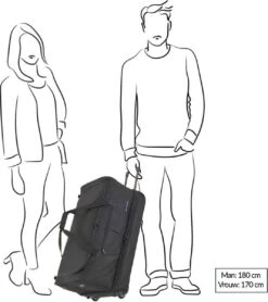 Travelite Basics Wheeled Duffle 70cm Expandable Grey/Green -Optimaal Reisopslag Winkel 1068x1200 1