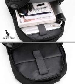 San Vitale® - Rugzak 2.0 Met USB Poort - Schooltas - 16 Inch Laptop Rugtas - Dames/Heren - 30L - Waterafstotend - Grijs 5 San Vitale® - Rugzak 2.0 Met USB Poort - Schooltas - 16 Inch Laptop Rugtas - Dames/Heren - 30L - Waterafstotend - Grijs -Optimaal Reisopslag Winkel 1074x1200 2