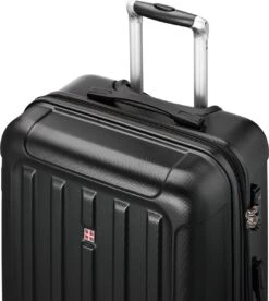 Swiss Alps - Reiskoffer - 68 Cm - 4 Wielen - Zwart -Optimaal Reisopslag Winkel 1074x1200