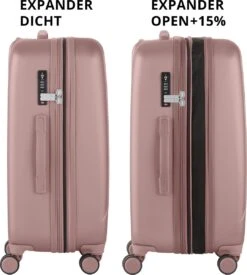 CarryOn Skyhopper Reiskoffer - 68.5cm TSA Trolley Met Expander En OKOBAN - Roze -Optimaal Reisopslag Winkel 1079x1200 3
