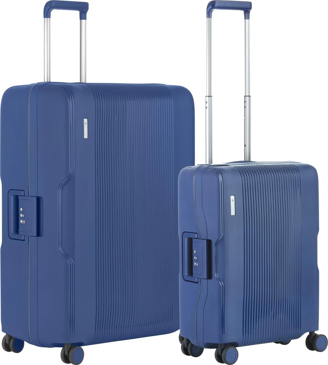 CarryOn Protector Luxe 2-delige Kofferset - TSA Trolleyset Handbagage en Groot - Kliksloten - Ultralicht - Blauw CarryOn Protector Luxe 2-delige Kofferset - TSA Trolleyset Handbagage En Groot - Kliksloten - Ultralicht - Blauw -Optimaal Reisopslag Winkel