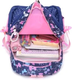 STIJLVOLLE GROTE CAPACITEIT GRAPPIGE ROZE TIENER BOEKENTAS LAPTOP,SCHOOLTAS RUGZAK VOOR VROUW MEISJE ( ROZE PAARS ) -Optimaal Reisopslag Winkel 1086x1200 5