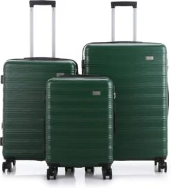 **ACTIE** NDK Swiss - Kofferset - 3 Delig - 4 Wielen - Groen -Optimaal Reisopslag Winkel 1088x1200 4