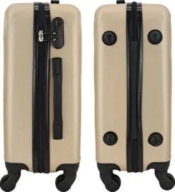 SB Travelbags Bagage Koffer 65cm 4 Wielen Trolley - Champagne -Optimaal Reisopslag Winkel 1094x1200 1