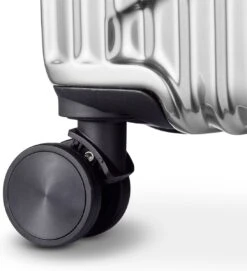 Tesla PC - Handbagage Koffer - 55x35x20 Cm - 4 Wielen - Zilver -Optimaal Reisopslag Winkel 1095x1200