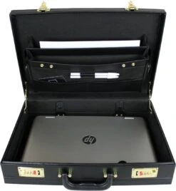 Attachékoffer Zwart - Kunstleer - Documentenkoffer - Attache Koffer Cijferslot - Laptopkoffer - Kantoor Koffer -Optimaal Reisopslag Winkel 1108x1200