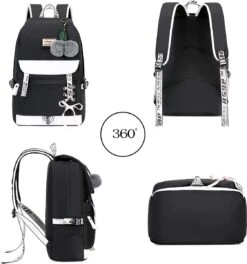 Ekuizai Hippe Meiden Schooltas / Rugzak Roze -Optimaal Reisopslag Winkel 1124x1200 1