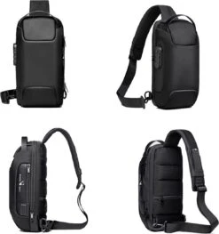 Brandie® - Rugzak - Laptop Rugzak Tot Voor Unisex - Schooltas - Waterdicht - Large Capaciteit - USB Poort - Met Regenhoes - Schoudertas Voor Reizen En Zakelijk Werk - Materiaal Polyester - Maat16 X 11 X 33 Inch - Zwart -Optimaal Reisopslag Winkel 1125x1200 2