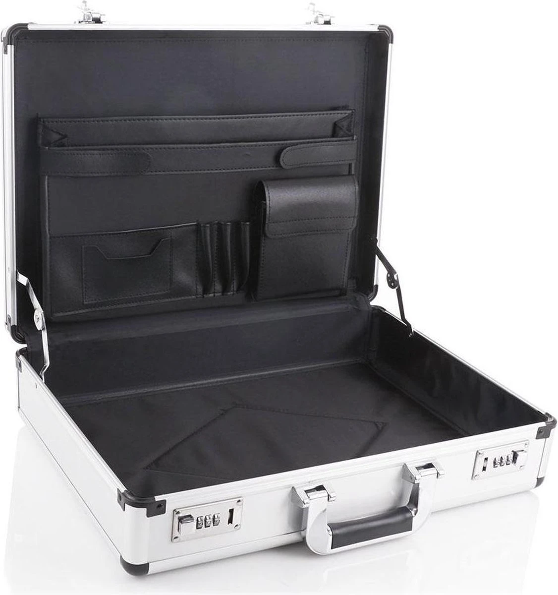 Dermata Laptoptas / Werktas / Aktetas - Business - Zilver - Dermata Laptoptas / Werktas / Aktetas - Business - Zilver - -Optimaal Reisopslag Winkel 1126x1200 2