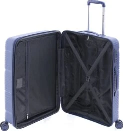 Gladiator Bionic M Spinner 65 Expandable - TSA Slot - Blauw -Optimaal Reisopslag Winkel 1127x1200