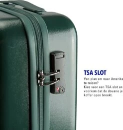 Princess Traveller Harlem - Handbaggage Koffer - Groen - S - 55cm -Optimaal Reisopslag Winkel 1138x1200