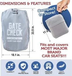 Bramble Reistas Voor Autostoeltje 86,4 Cm Polyester Grijs -Optimaal Reisopslag Winkel 1141x1200 1