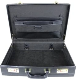 Attachékoffer Zwart - Kunstleer - Documentenkoffer - Attache Koffer Cijferslot - Laptopkoffer - Kantoor Koffer -Optimaal Reisopslag Winkel 1156x1200 2