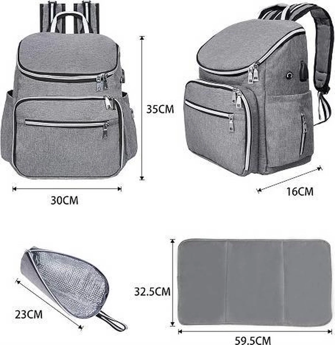 Rugtas zeer stevig, de rugtas is geïsoleerd GESCHIKT VOOR luiers, babyflessen, cosmeticadoeken, vochtige doeken, kleding, handdoeken, hoeden, kleine schoenen, sokken, en veel meer Rugtas Zeer Stevig, De Rugtas Is Geïsoleerd GESCHIKT VOOR Luiers, Babyflessen, Cosmeticadoeken, Vochtige Doeken, Kleding, Handdoeken, Hoeden, Kleine Schoenen, Sokken, En Veel Meer -Optimaal Reisopslag Winkel 1164x1200 6