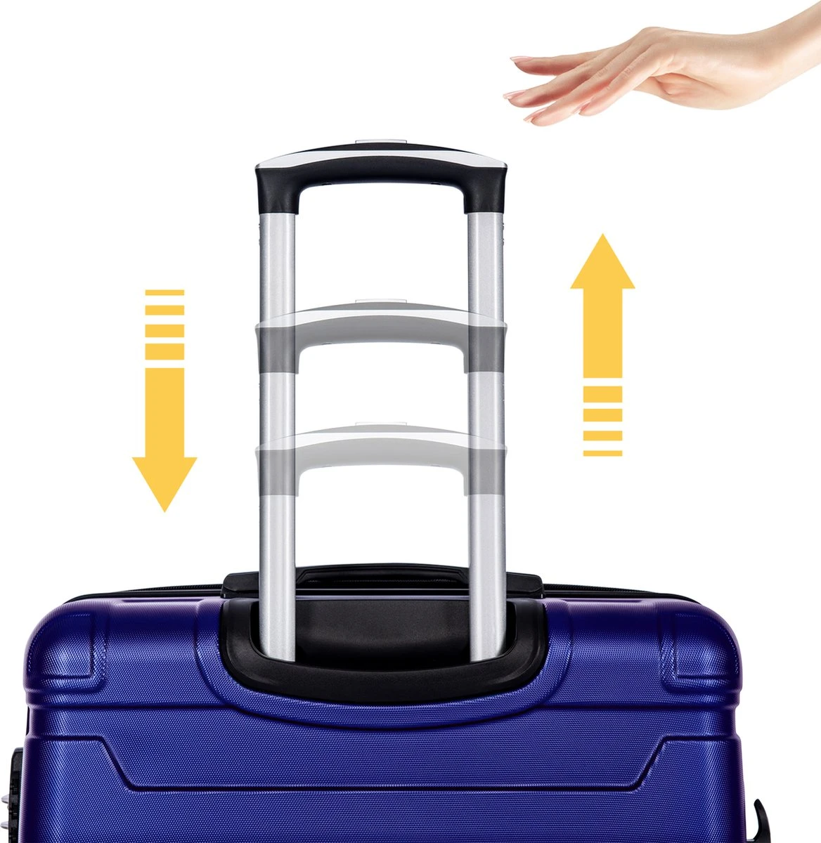 Merax 3-delig Kofferset met TSA Slot - Trolleyset ABS 40L, 70L & 110 Liter - Blauw Merax 3-delig Kofferset Met TSA Slot - Trolleyset ABS 40L, 70L & 110 Liter - Blauw -Optimaal Reisopslag Winkel 1168x1200 1