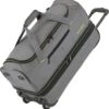Travelite Basics Wheeled Duffle 70cm Expandable Grey/Green 2 Travelite Basics Wheeled Duffle 70cm Expandable Grey/Green -Optimaal Reisopslag Winkel 1176x1200 2