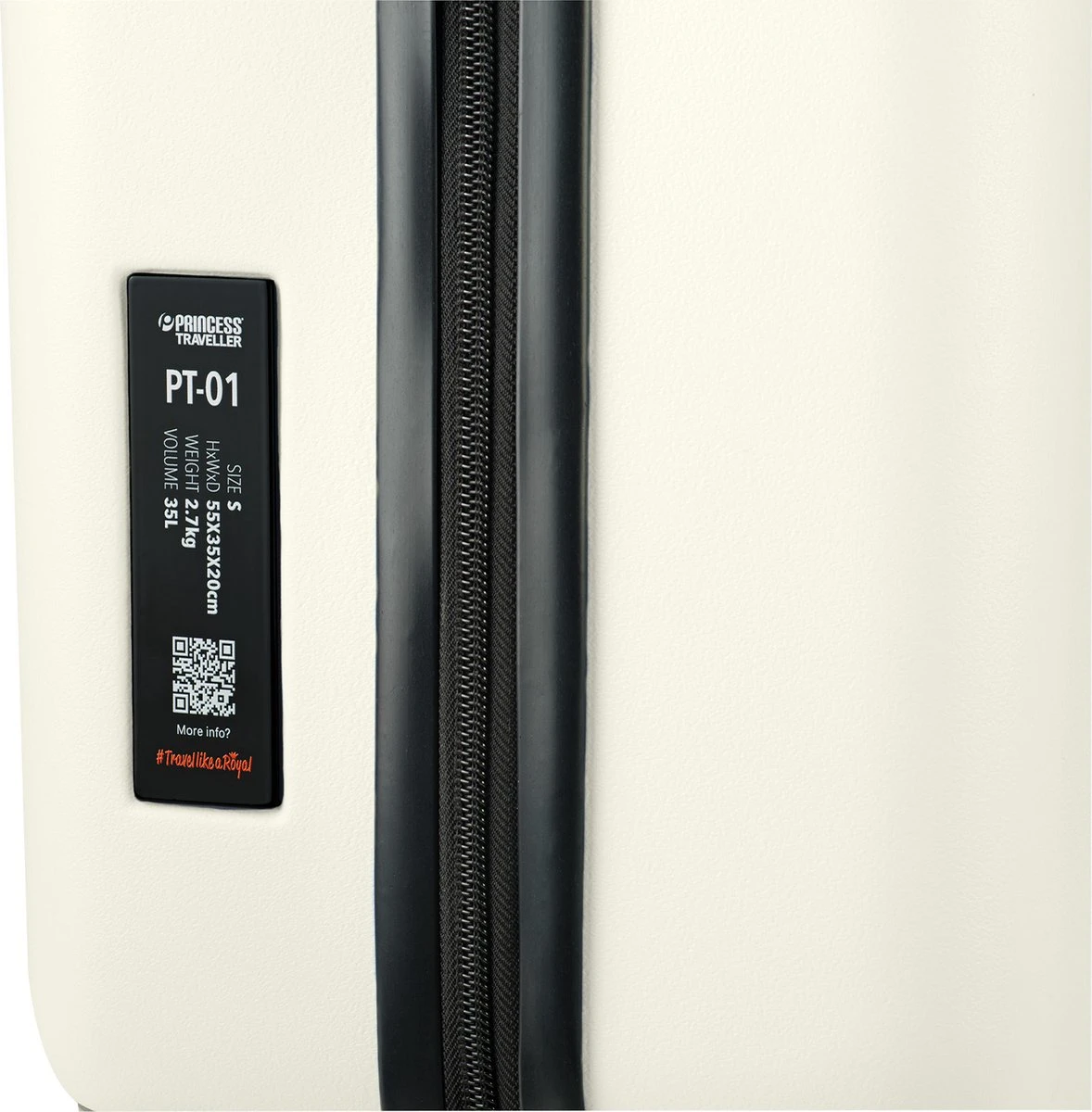 Princess Traveller PT01 - Handbagagekoffer - Pearl White - S - 55cm Princess Traveller PT01 - Handbagagekoffer - Pearl White - S - 55cm -Optimaal Reisopslag Winkel 1178x1200 1