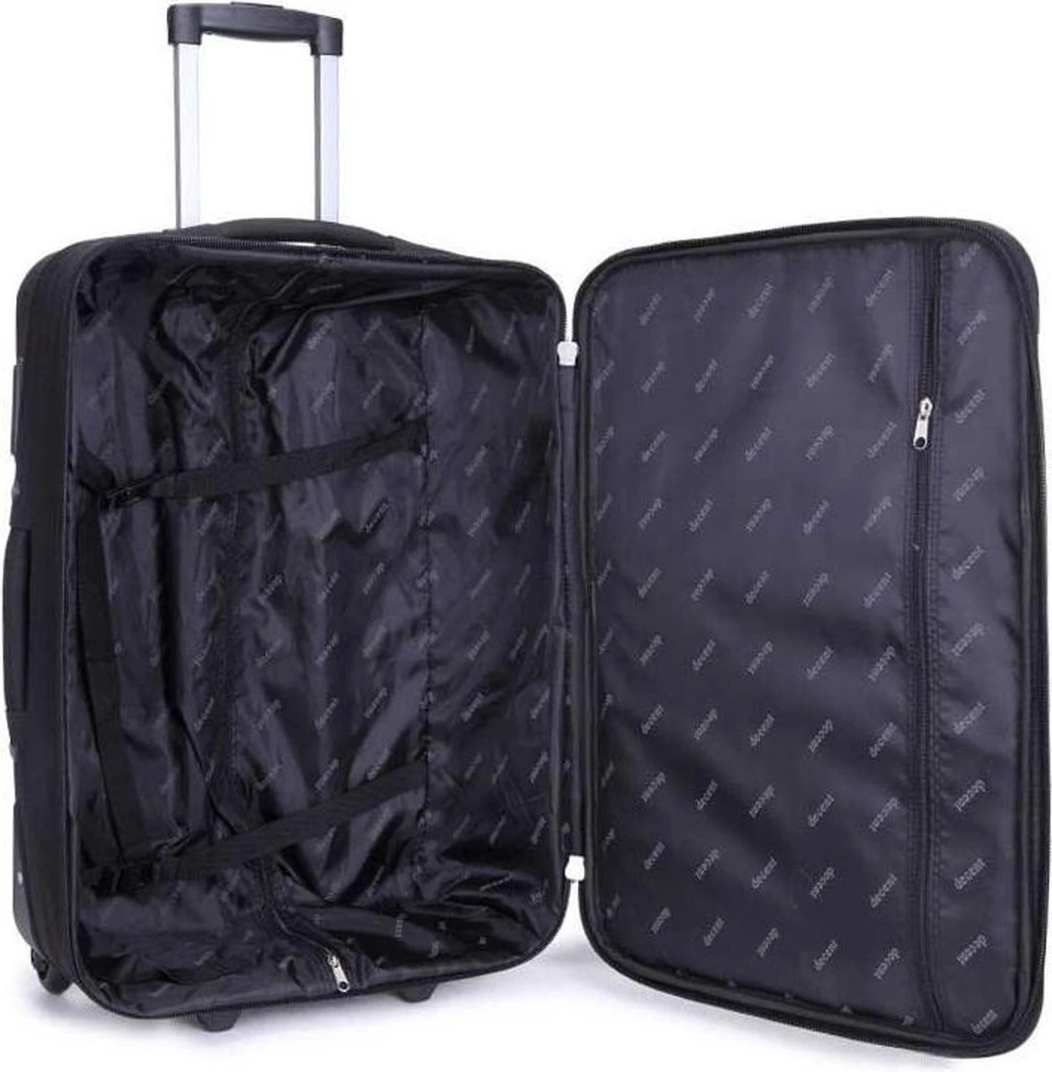 Decent Basic-Line Large Trolley 73 cm - Zwart Decent Basic-Line Large Trolley 73 Cm - Zwart -Optimaal Reisopslag Winkel 1178x1200 2