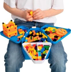 Trunki: TEEBEE Terrance Blauw - Kids Travel Toy Box, Bevat Een Leuk Activiteitenboekje, Kleurpotloden En Stickers, In Doos 15,5x18x18cm, 3+ -Optimaal Reisopslag Winkel 1186x1200