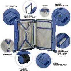 CarryOn Protector Luxe 2-delige Kofferset - TSA Trolleyset Handbagage En Groot - Kliksloten - Ultralicht - Blauw 4 CarryOn Protector Luxe 2-delige Kofferset - TSA Trolleyset Handbagage En Groot - Kliksloten - Ultralicht - Blauw -Optimaal Reisopslag Winkel 1189x1200 2