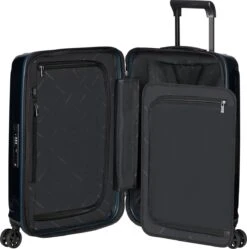 Samsonite Reiskoffer - Nuon Spinner 55/20 Exp (Handbagage) Metallic Dark Blue -Optimaal Reisopslag Winkel 1189x1200 5