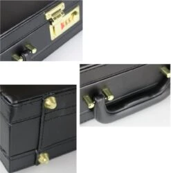 Attachékoffer Zwart - Kunstleer - Documentenkoffer - Attache Koffer Cijferslot - Laptopkoffer - Kantoor Koffer -Optimaal Reisopslag Winkel 1191x1200