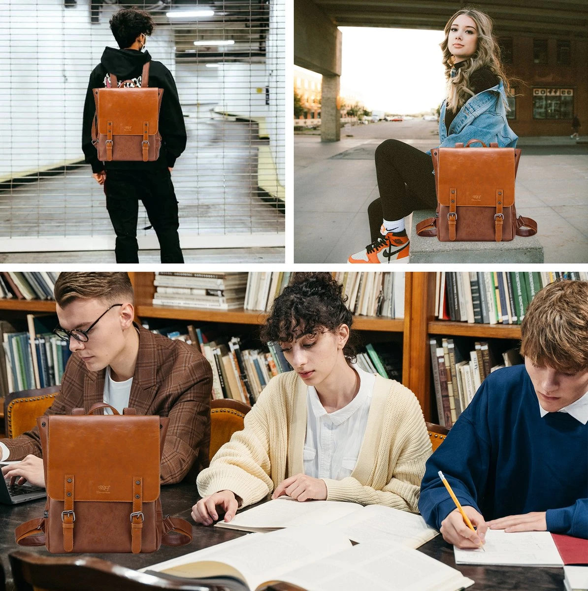 Behave Rugzak - Rugtas - Backpack - Laptoptas - Schooltas - 15 L - 15 Inch Laptop Tas - Bruin Behave Rugzak - Rugtas - Backpack - Laptoptas - Schooltas - 15 L - 15 Inch Laptop Tas - Bruin -Optimaal Reisopslag Winkel 1194x1200 6