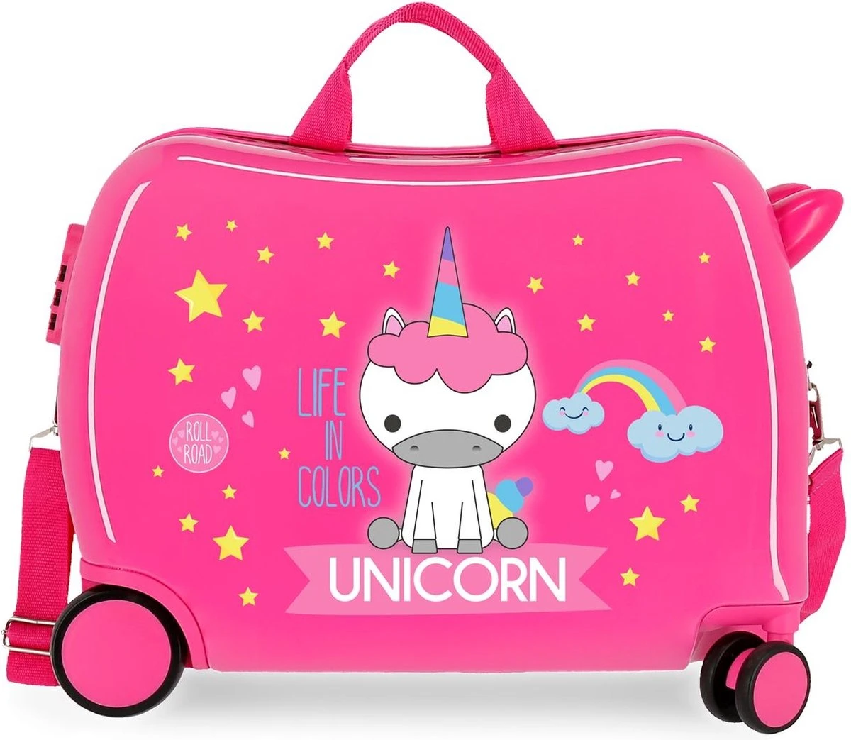 Roll Road Koffer Unicorn 34 Liter 50 Cm Abs Roze Roll Road Koffer Unicorn 34 Liter 50 Cm Abs Roze -Optimaal Reisopslag Winkel
