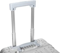 Aluminium Handbagage Koffer Mozzel Darrow - Reiskoffer Met Wielen - 51cm - Harde Koffer - Zilver -Optimaal Reisopslag Winkel 1200x1059