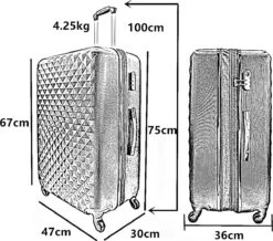 SB Travelbags 'Expandable' Bagage Koffer 75cm- Roze -Optimaal Reisopslag Winkel 1200x1060