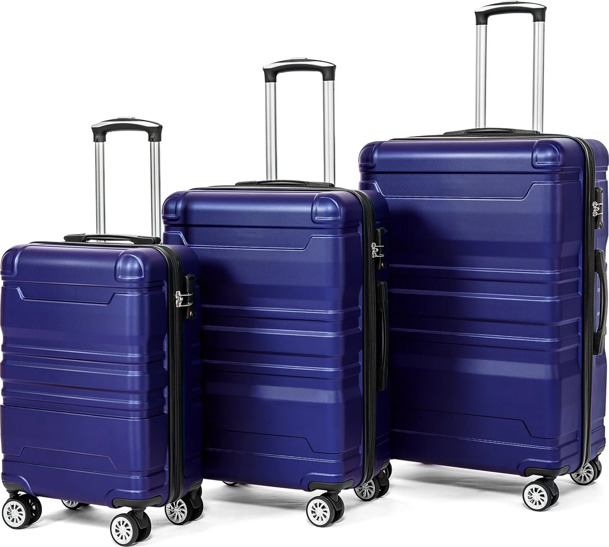 Merax 3-delig Kofferset met TSA Slot - Trolleyset ABS 40L, 70L & 110 Liter - Blauw Merax 3-delig Kofferset Met TSA Slot - Trolleyset ABS 40L, 70L & 110 Liter - Blauw -Optimaal Reisopslag Winkel 1200x1078 1