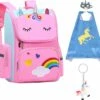 Unicorn Speelgoed - Schooltas Meisje - Unicorn Cape + Masker- 3D Sleutelhanger - Kinderrugzak - Rugtas Meisje - Roze - Blauw - 40 X 27 X 15 Cm -Optimaal Reisopslag Winkel 1200x1078 4