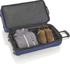 Travelite Basics Wheeled Duffle 70cm Expandable Grey/Green -Optimaal Reisopslag Winkel 1200x1094 17